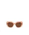 Celine Triomphe-plaque Butterfly-frame Sunglasses In Orange