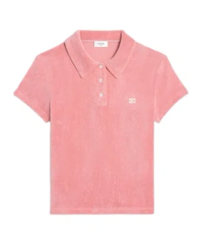 Celine Triomphe Polo In Terry Cotton