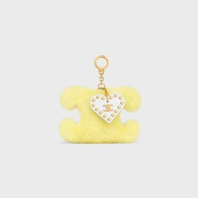 Celine Triomphe Pom Pom Charm Heart