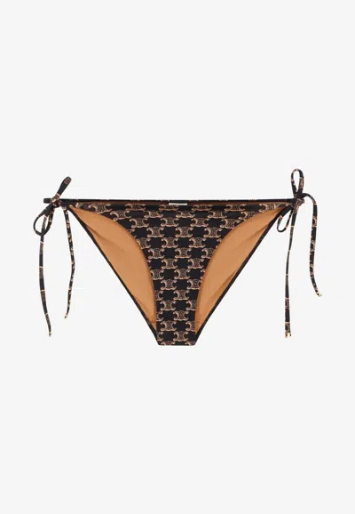 CELINE TRIOMPHE PRINT BIKINI BOTTOM