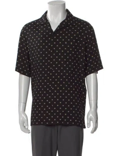 Pre-owned Celine Triomphe Printed Shirt W/ Tags In Black