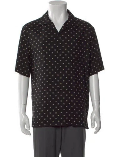 Pre-owned Celine Triomphe Printed Shirt W/ Tags In Black