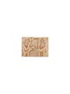 Celine Triomphe Python Leather Card Holder In Sand