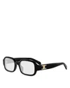 Celine Triomphe Rectangular Sunglasses, 52mm In Black