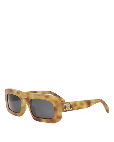 CELINE TRIOMPHE RECTANGULAR SUNGLASSES, 53MM