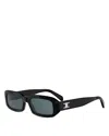 Celine Triomphe Rectangular Sunglasses, 54mm In Brown