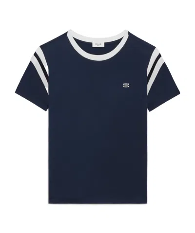 Celine Triomphe Regular T-shirt In Cotton Jersey