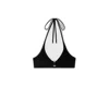Celine Triomphe Ring Bikini Top In Black