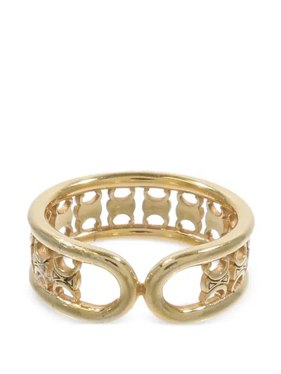 Pre-owned Celine Triomphe Ring In Gold