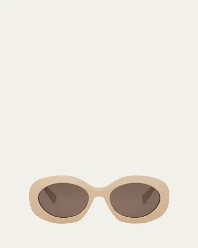 Celine Triomphe Round Acetate Sunglasses