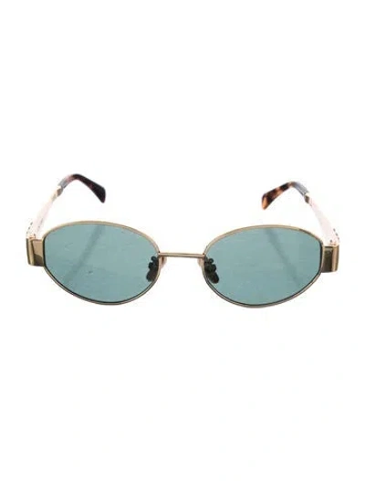 Pre-owned Celine Triomphe Round Sunglasses