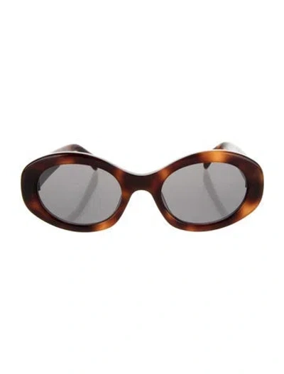 Pre-owned Celine Triomphe Round Sunglasses In Multi