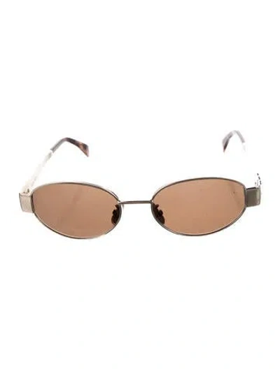Pre-owned Celine Triomphe Round Sunglasses In Multi
