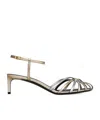 Celine Triomphe Sandal In Laminated Calfskin In Multi