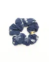 Celine Céline Triomphe Scrunchie In Blue