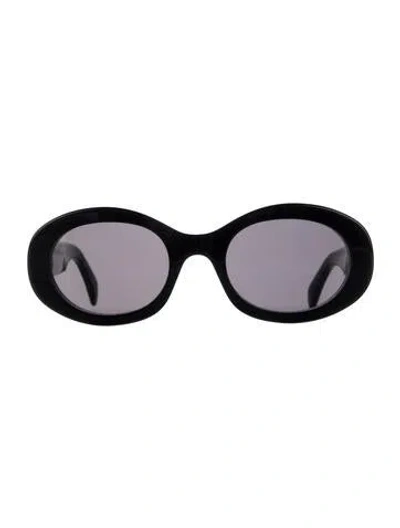 Pre-owned Celine Triomphe Shield Sunglasses In Black