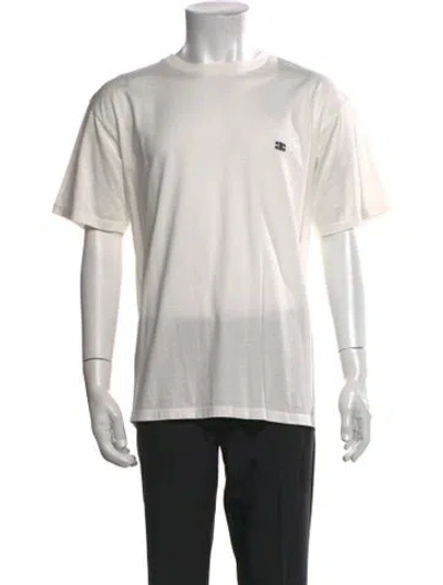 Pre-owned Celine Triomphe Short Sleeve In White