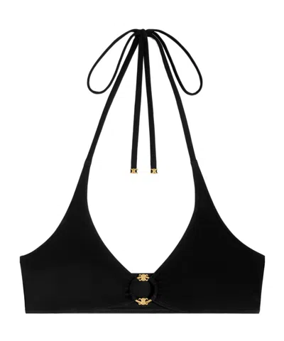 Celine Triomphe Short Strap In Black