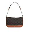 Celine Triomphe Shoulder Bag In Brown
