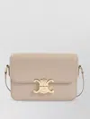 Celine Triomphe Shoulder Bag Gold-tone Hardware In Neutral