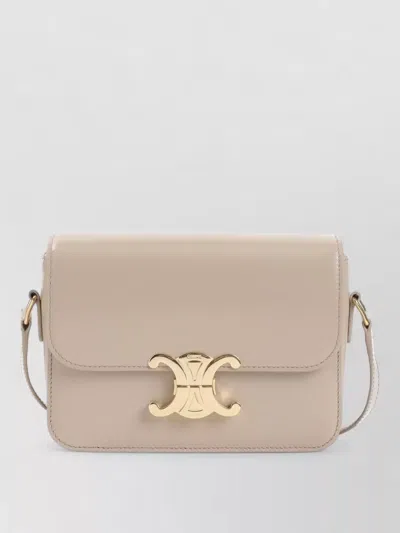 Celine Triomphe Shoulder Bag Gold-tone Hardware