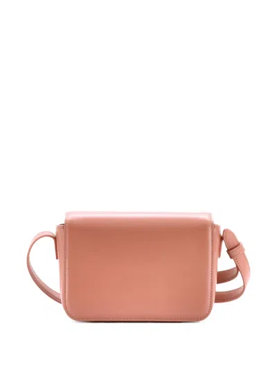 Pre-owned Celine Triomphe Shoulder Bag Smooth Calfskin Teen Crossbody Bag In Pink