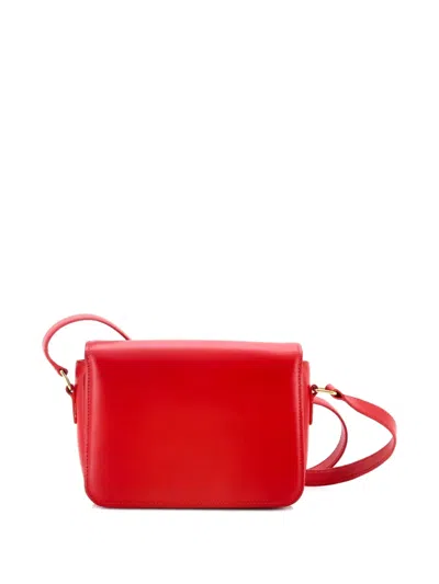 Pre-owned Celine Triomphe Shoulder Bag Smooth Calfskin Teen Crossbody Bag In Red