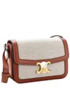 Celine Triomphe Shoulder Bag With Medium (authentic Pre-loved) In Brown