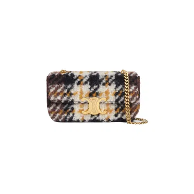 Celine Triomphe Shoulder Bag In Yellow