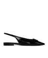 Celine Triomphe Slack-heeled Flat Sandals In Black