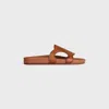 Celine Troimphe Leather Sandal In Multi