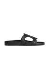 Celine Triomphe Sandals In Black