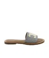 Celine Triomphe Slippers In Multicolor