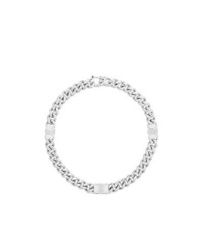 Celine Triomphe Small Bracelet In White