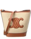 Celine Small Bucket Cuir Triomphe Shoulder Bag In Brown