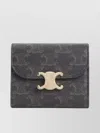 Celine Triomphe Small Flap Canvas Wallet