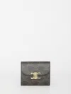 Celine Triomphe Small Flap Canvas Wallet
