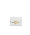 Celine Triomphe Small Flip Wallet In Cloud Gray