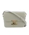 Celine Triomphe Small Shoulder Bag In Gray