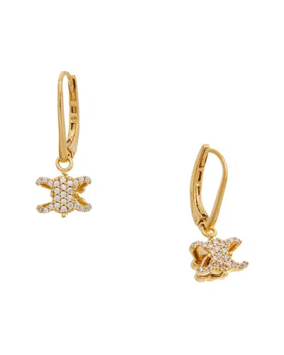 Celine Triomphe Solitaire Sparkle Earrings In Gold