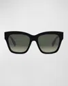 Celine Triomphe Square Acetate Sunglasses In Black