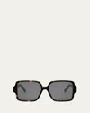 Celine Cl40316u Triomphe 52a Havana Sunglasses In Gray