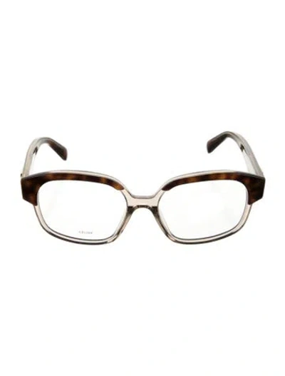 Pre-owned Celine Triomphe Square Eyeglasses In Brown