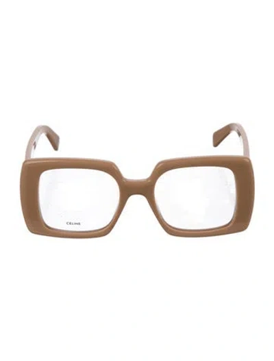 Pre-owned Celine Triomphe Square Eyeglasses In Neutrals