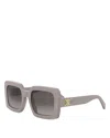 Celine Triomphe 56mm Square Sunglasses In Brown/brown Grad