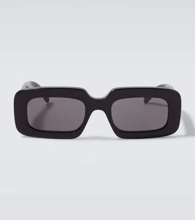 Celine Triomphe Square Sunglasses In Black
