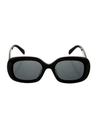 Pre-owned Celine Triomphe Square Sunglasses In Black