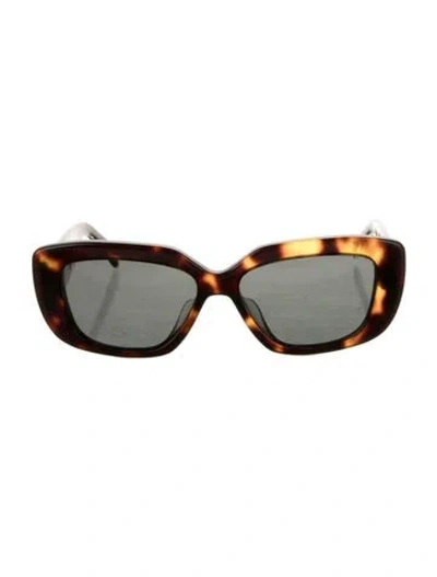 Pre-owned Celine Triomphe Square Sunglasses In Brown