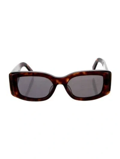 Pre-owned Celine Triomphe Square Sunglasses In Brown