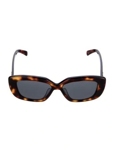 Pre-owned Celine Triomphe Square Sunglasses In Brown